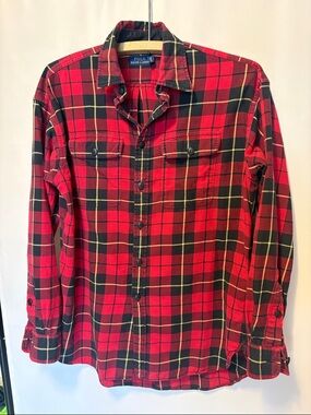 Polo by Ralph Lauren Red Plaid Flannel Shirt